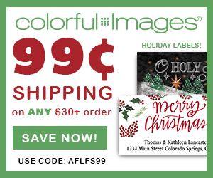 Holiday Labels & Get $.99 Shipping on ANY $30 order! Use code AFLFS99